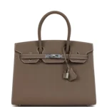 Hermes Birkin Sellier 30 Etoupe Epsom Palladium Hardware