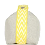 Hermes Bride A Brac Case PM Jaune Citron Plume Canvas Palladium Hardware - Image 3