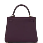Hermes Kelly Retourne 25 Cassis Togo Gold Hardware - Image 4