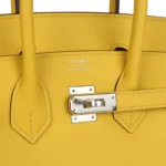 Hermes Birkin 25 Jaune de Naples Swift Palladium Hardware - Image 7