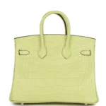 Hermes Birkin 25 Jaune Bourgeon Matte Alligator Palladium Hardware - Image 4