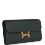 Hermes Constance Wallet To Go Vert Mangrove Evercolor Gold Hardware - Image 2