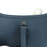 Hermes Evelyne TPM Bleu De Prusse Clemence Gold Hardware - Image 7