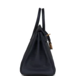 Hermes Birkin 25 Bleu Nuit Togo Gold Hardware - Image 4