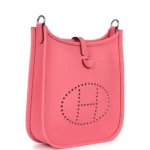 Hermes Evelyne TPM Rose Azalee Clemence Palladium Hardware - Image 2