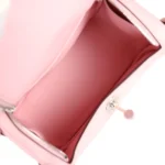 Hermes Mini Lindy Rose Sakura Swift Palladium Hardware - Image 9