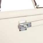 Hermes Kelly Sellier 28 Sellier Nata Verso Epsom Palladium Hardware - Image 7