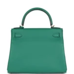 Hermes Kelly Retourne 28 Vert Vertigo Clemence Gold Hardware - Image 4