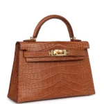 Hermes Kelly Sellier 20 Gold Matte Alligator Gold Hardware - Image 2