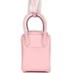 Hermes Mini Lindy Rose Sakura Swift Palladium Hardware - Image 3