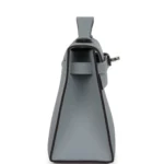 Hermes Kelly Pochette Gris Pantin Swift Palladium Hardware - Image 3