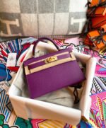 Herm&egrave;s Kelly mini Anemone Purple Custom