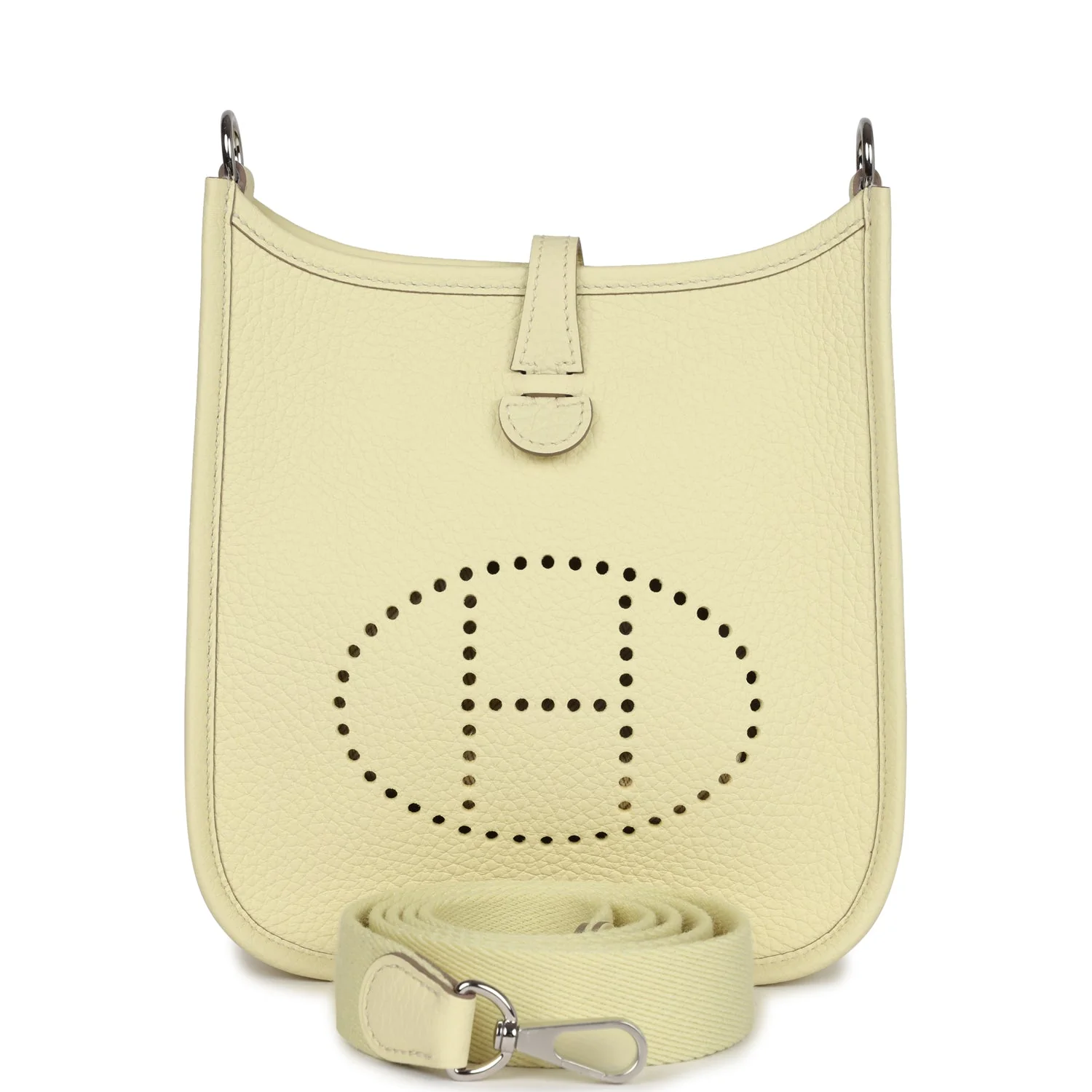 C436B2B2-6F2A-9D39-B6B3-2432F0CBC040.webp Hermes Evelyne TPM Jaune Milton Clemence Palladium Hardware - Image 1
