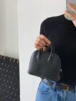 Bolide Mini 18CM Matte crocodile leather Black - Image 4