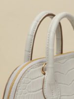 Bolide Mini 18CM Matte crocodile leather White - Image 6