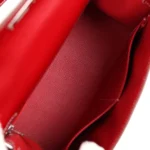 Hermes Kelly Sellier 28 Rouge Piment Box Palladium Hardware - Image 8