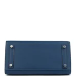 Hermes Birkin Sellier 25 Deep Bleu Madame Palladium Hardware - Image 6