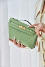 Hermes Kelly1 Mini 22 South African ostrich skin - Image 11