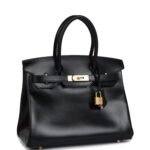 Hermes Birkin 30 Black Box Gold Hardware - Image 2