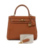 Hermes Kelly Retourne 25 Fauve Barenia Faubourg Gold Hardware - Image 2