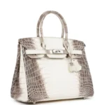 Hermes Birkin 30 Himalaya Niloticus Crocodile Palladium Hardware - Image 2