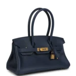 Hermes Shoulder Birkin Light 29 Bleu Abysse Evercolor Gold Hardware - Image 2