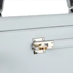 Hermes Kelly Sellier 25 Gris Platine Epsom Electrum Hardware - Image 7