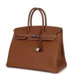 Hermes Birkin 35 Gold Togo Palladium Hardware - Image 3