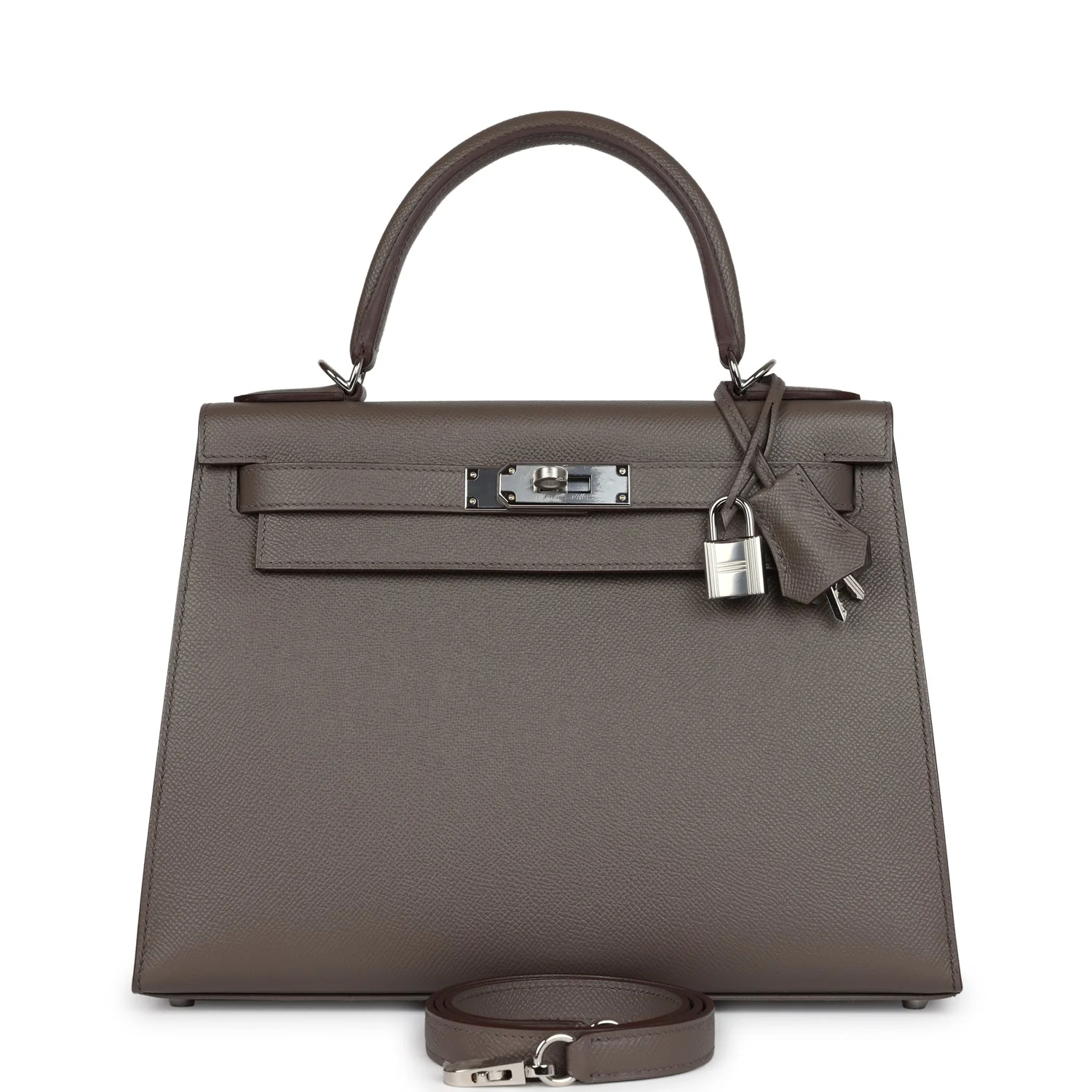 CC04216E-275B-5516-6449-4428C01BF51C.webp Hermes Kelly Sellier 28 Etain Epsom Palladium Hardware - Image 1