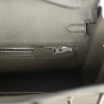 Hermes Birkin 25 Vert de Gris Togo Palladium Hardware - Image 9