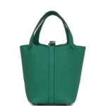 Hermes Picotin Lock 18 Vert Vertigo Clemence Gold Hardware - Image 5