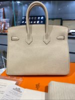 Herm&egrave;s Birkin 25-35 Craie Cream White Togo Leather Custom - Image 2