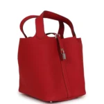 Hermes Picotin Lock 22 Rouge Piment Maurice Palladium Hardware - Image 2