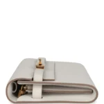 Hermes Kelly Wallet To Go Gris Pale Epsom Gold Hardware - Image 3