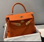 Hermes Kelly orange TOGO fully hand-sewn cowhide  35-40cm long - Image 5