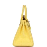 Hermes Birkin 25 Jaune Citron Ostrich Palladium Hardware - Image 3