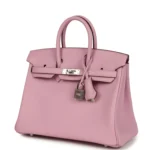 Hermes Birkin 25 Mauve Sylvestre Swift Palladium Hardware - Image 5