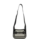 Hermes Mini Jypsiere Black and Ecru Toile H Black Swift Palladium Hardware - Image 7