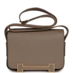 Hermes Geta Etoupe Chevre Gold Hardware - Image 4