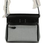 Hermes Herbag Zip 20 Mini Gris Pantin Toile Militaire Canvas and Black Vache Hunter Palladium Hardware - Image 4