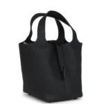 Hermes Picotin Lock 18 Monochrome Black Clemence Black Hardware - Image 2