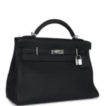 Hermes Kelly 42 Maxi Caban Togo Palladium Hardware - Image 2