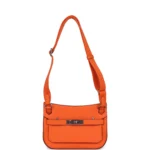Hermes Mini Jypsiere Orange Minium Swift Palladium Hardware - Image 6