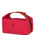 Hermes Bride A Brac Carre Case GM Hibiscus Canvas Palladium Hardware - Image 5