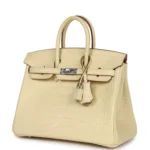 Hermes Birkin 25 Vanille Matte Alligator Palladium Hardware - Image 5