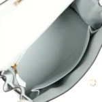 Hermes Kelly Retourne 25 Gris Platine Togo Permabrass Hardware - Image 8