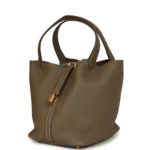 Hermes Picotin Lock 22 Etoupe Clemence Gold Hardware - Image 3