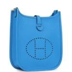 Hermes Evelyne TPM New Bleu Hydra Clemence Gold Hardware - Image 2