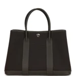 Hermes Garden Party 30 Ebene Toile Officier Canvas and Negonda Palladium Hardware - Image 4