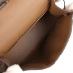 Hermes Teddy Kelly 20 Chamois Shearling and Swift Palladium Hardware - Image 8